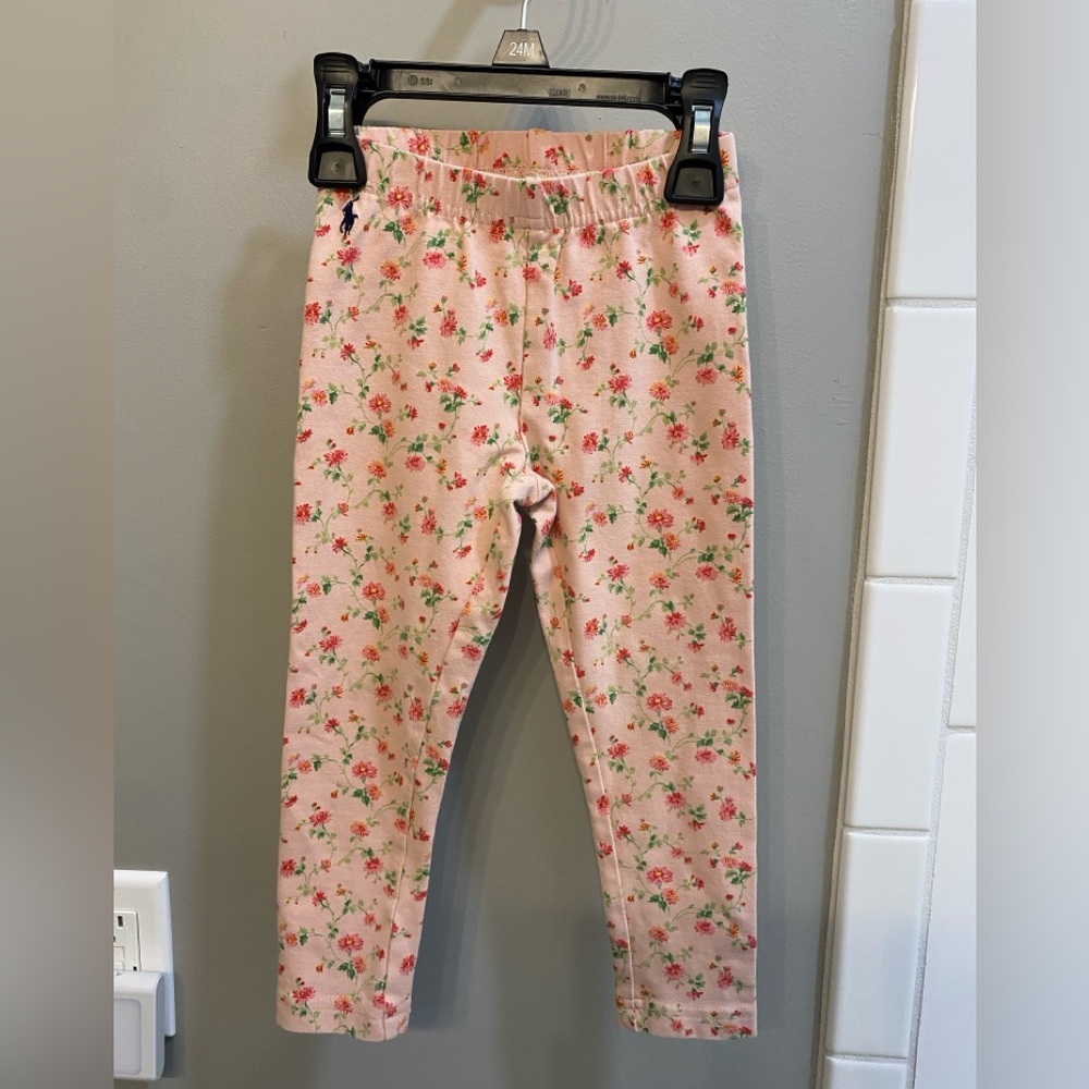 Polo Ralph Lauren Pink Floral Leggings / Size 3T / EUC